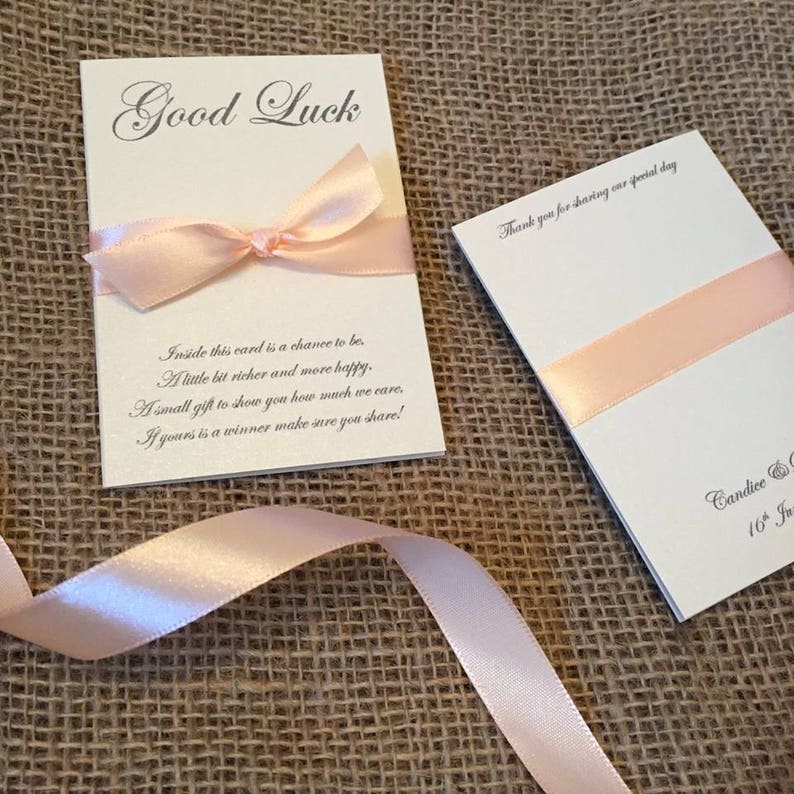 Scratch Card Holder for Wedding Favour Etsy