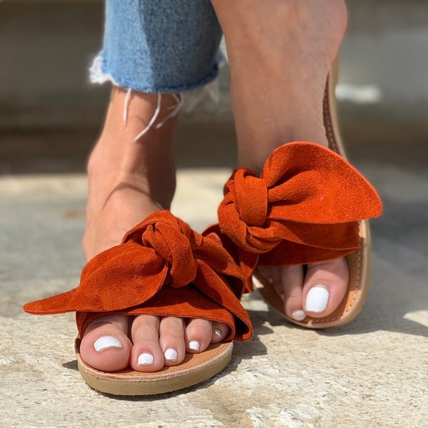 burnt orange satin shoes