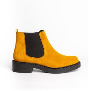 Bottines moutarde femme sales