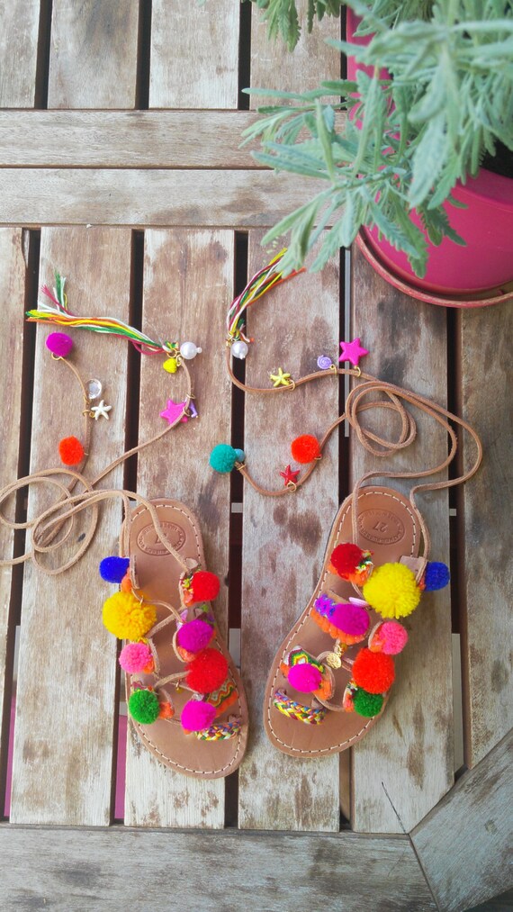 baby girl lace up sandals