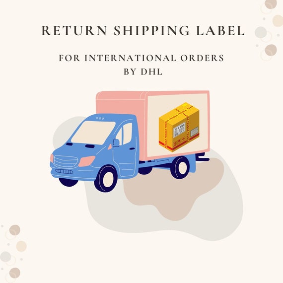 Dhl Return Shipping Label. New Size Gift, DHL Express for Shoes - Etsy