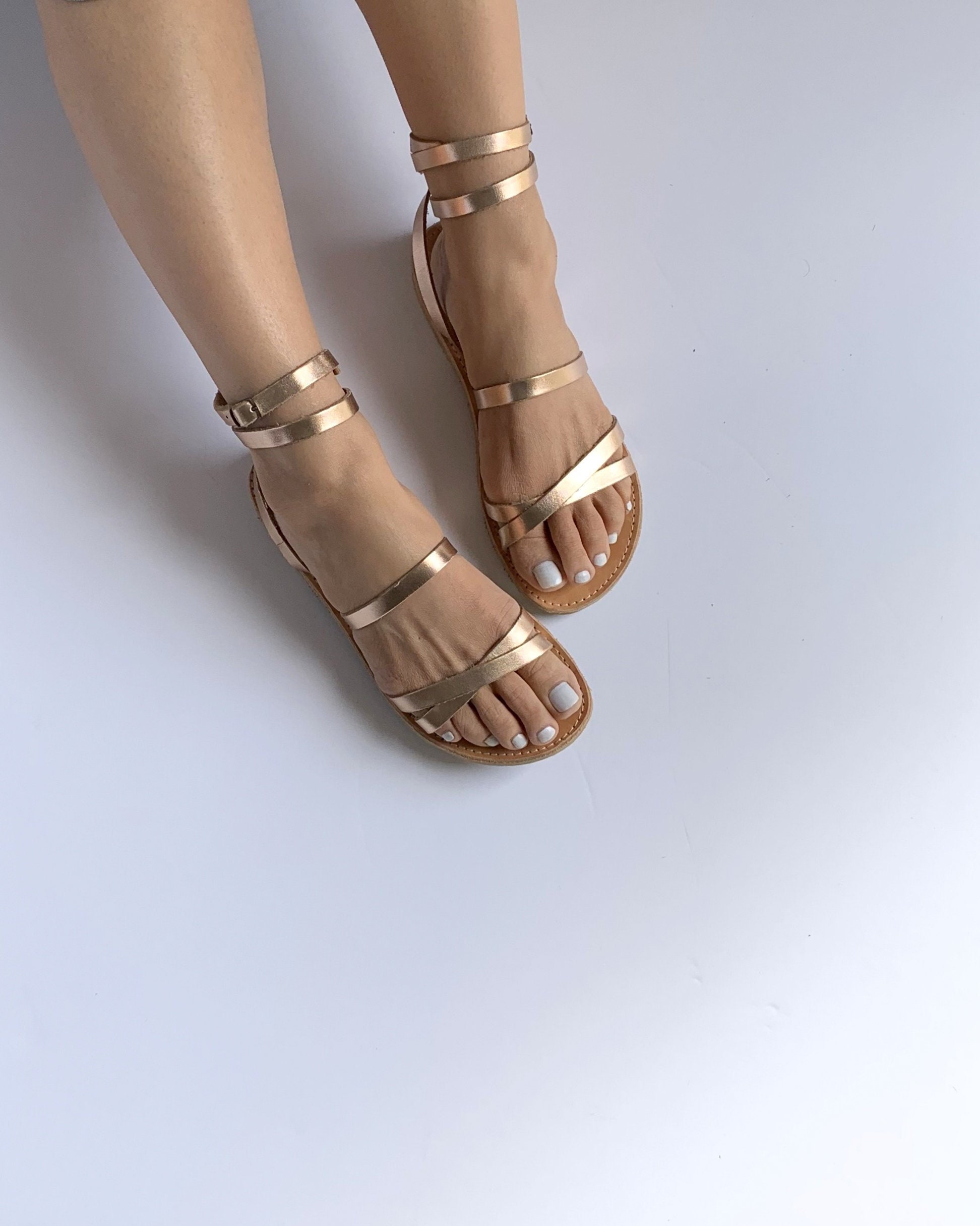 Gold wrap deals around sandals