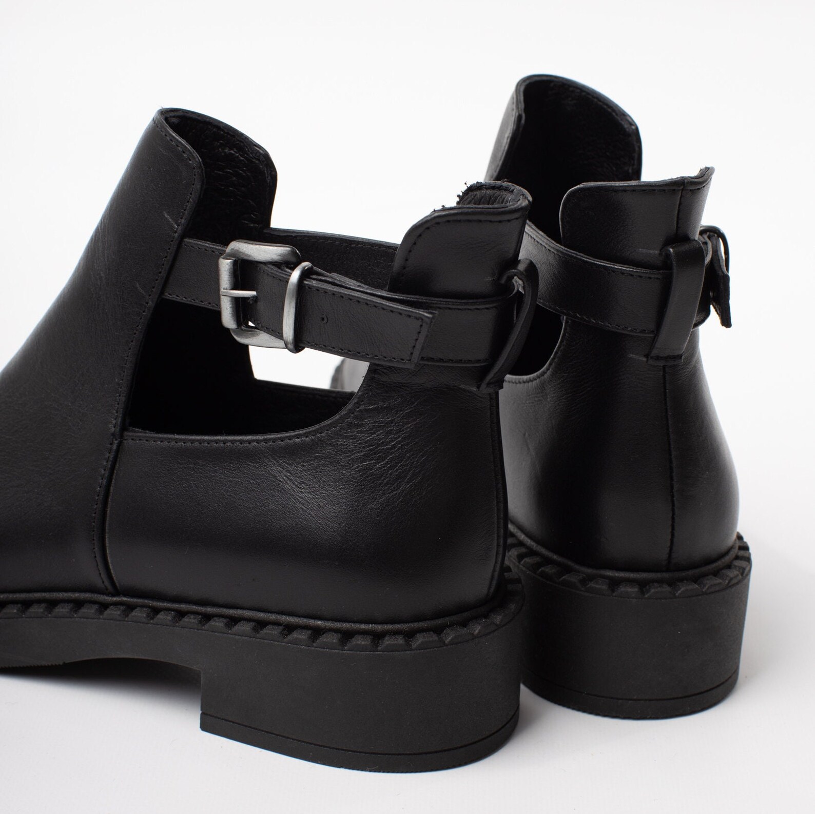 open ankle boots