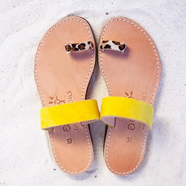 animal print sandals