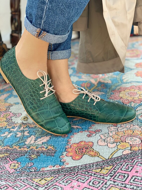 green evening shoes uk