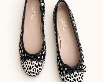 tow tone ballet flats for Women | Handmade kiss Collection