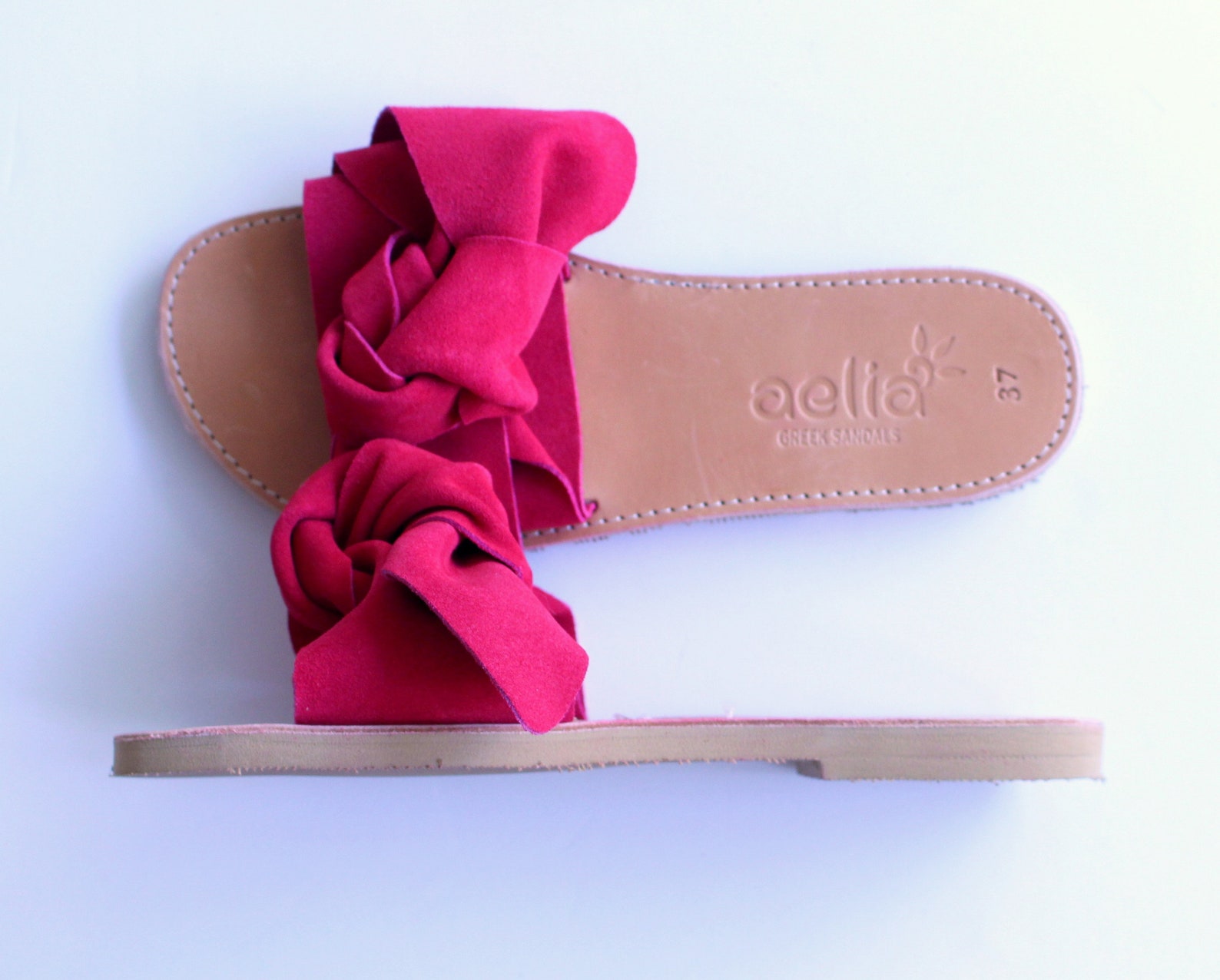 Woman Sandals Bow Sandals Aelia Greek Sandals Bow Slides - Etsy