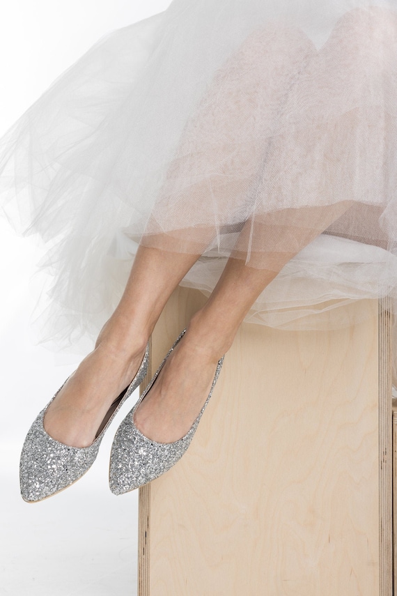 glitter flats wedding