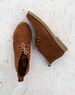 Camel Leather Woman Ankle  Boots Handmade by Genuine Suede Brown leather Flat Shoes, school shoes 