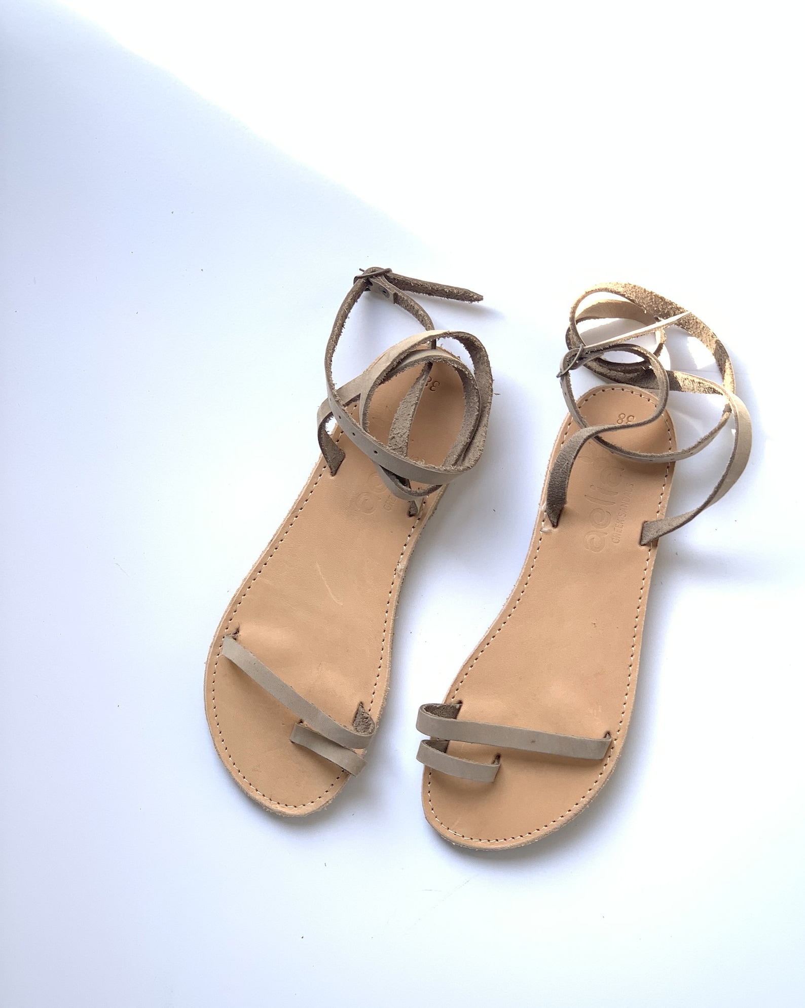 Natural Color Sandals Toe Ring Barefoot Chic Sandals - Etsy