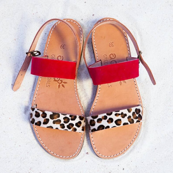 animal print sandals