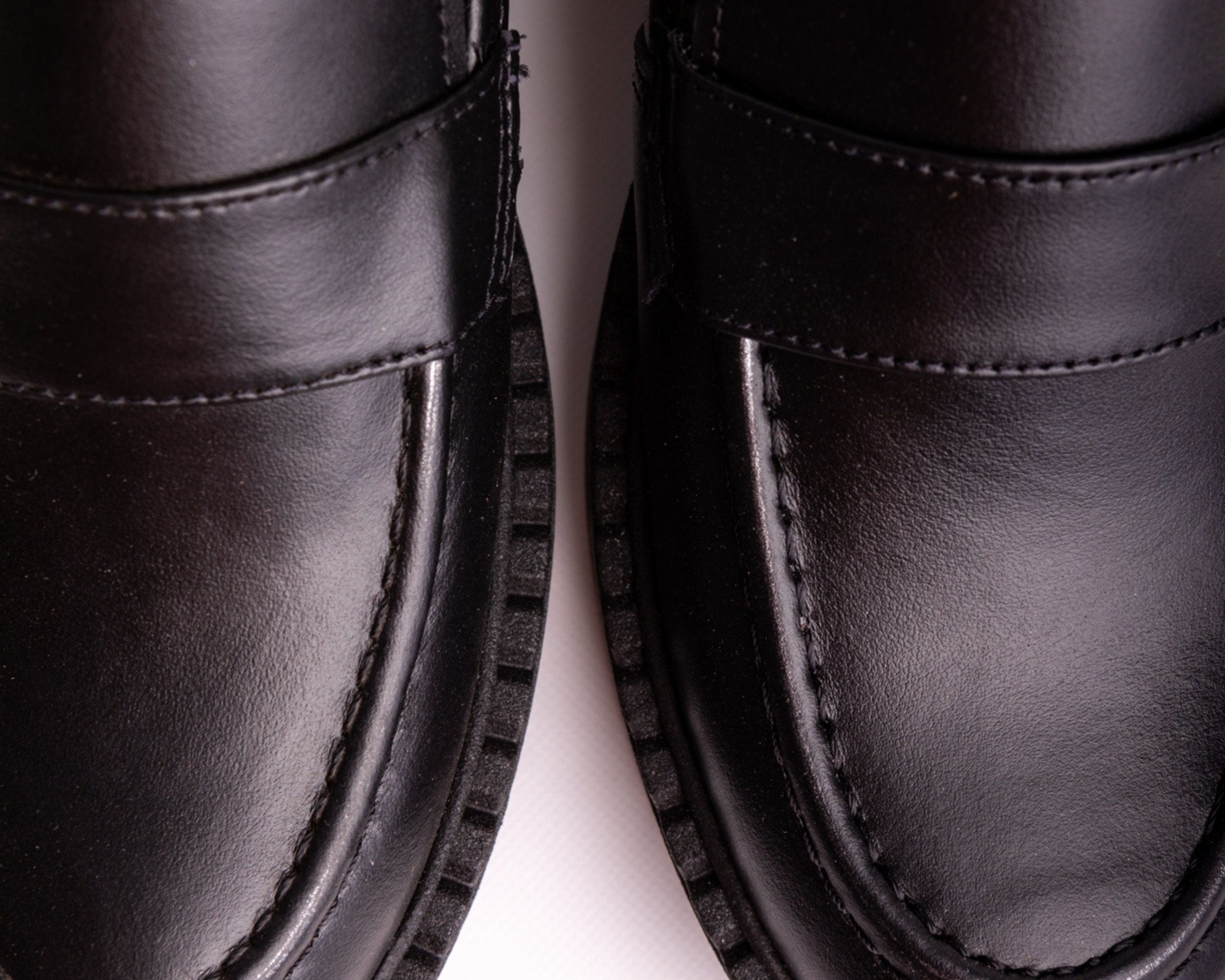 Black Woman Leather Loafers. Handmade in Greece. Very Comfy, Black