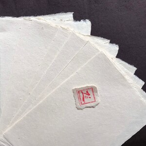 10 fogli di carta Do, carta fatta a mano vietnamita (19x29 cm), ottimo per fotografia, acquerello, tempera e calligrafia!