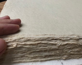 Papel hecho a mano (30x40 cm) de fibra Do, ideal para pinturas, dibujos, fotografías y caligrafía, grabados y arte de libros.