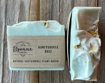 Honeysuckle Rose Natural Handmade Soap Bar