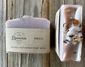 Violet Natural Handmade Soap Bar