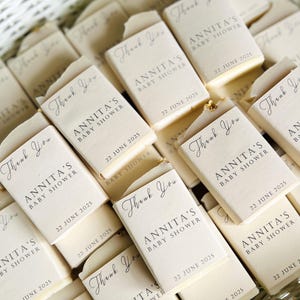 24 Personalized Soap Favors: Baby Shower, Wedding, Bridal Party, Special Occasions