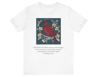 The Cardinal Bird Unisex Jersey Short Sleeve Tee