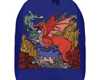 Medieval Dragon Minimalist Backpack