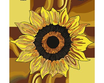 Sunflower Matte Vertical Posters