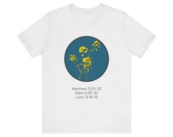 Heaven is Like a Mustard Tree Unisex Jersey Short Sleeve Tee
