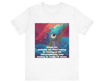 Alien in the Alien Ocean Unisex Jersey Short Sleeve Tee or T-shirt