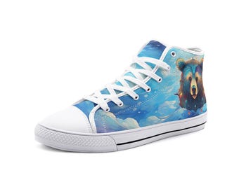 Majestic Bear Unisex High Top Customize shoes