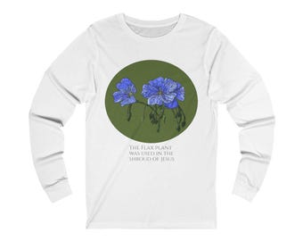The Flax Plant of Jesus Unisex Jersey Long Sleeve Tee