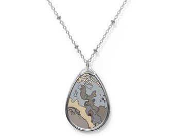 Pluto Oval Necklace