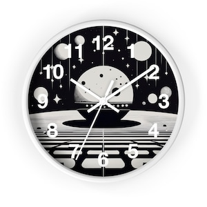 Cosmic Galaxy Wall Clock | Astronomical Decor for Space Lovers, Modern Home, Unique Gift for Kids, Classroom, or Space Parties