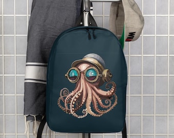 Steampunk Octopus Minimalist Backpack