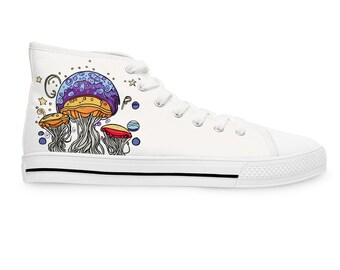 Jellyfish Women's High Top Sneakers Similar Converse