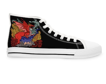 Medieval Dragon Women's High Top Sneakers