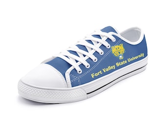 Fort Valley State University Unisex Low Top Canvas Shoes