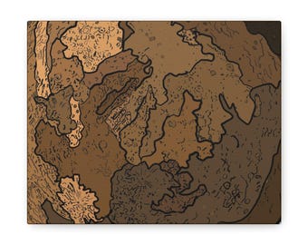 Mercury the 1st planet from the Sun Canvas Gallery Wraps