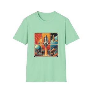 Retro 1950&#39;s Comic Book Style Unisex Softstyle T-Shirt