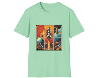 Retro 1950's Comic Book Style Unisex Softstyle T-Shirt