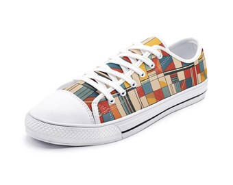 Retro 1920's Bauhaus Low Top Canvas Shoes similar to Converses