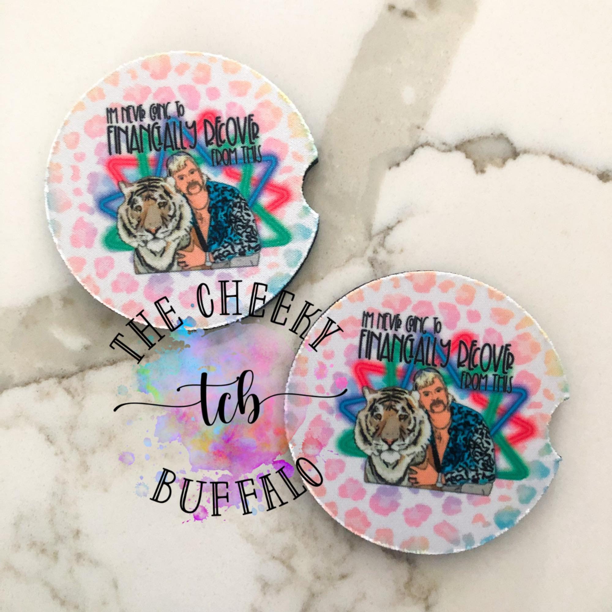 Car Coasters Holder Cute Car Coasters for Women,Auto Accessories for Women & Lady,Pack of 2 Tiger Style Car Coasters Holder Cute Car Coasters for Women,Auto Accessories for Women & Lady,Pack of 2 Tiger Style