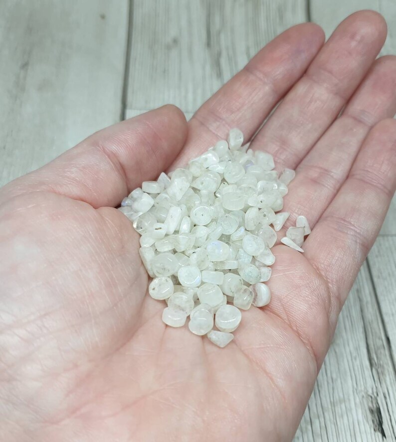 Spectrolite moonstone mixed shape bead bundles.
