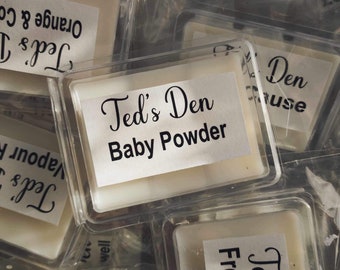 Poudre pour bébé, cire de noix de coco fondante