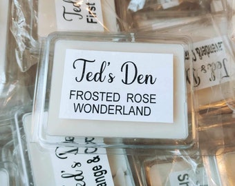 Frosted rose wonderland, coconut wax melts.