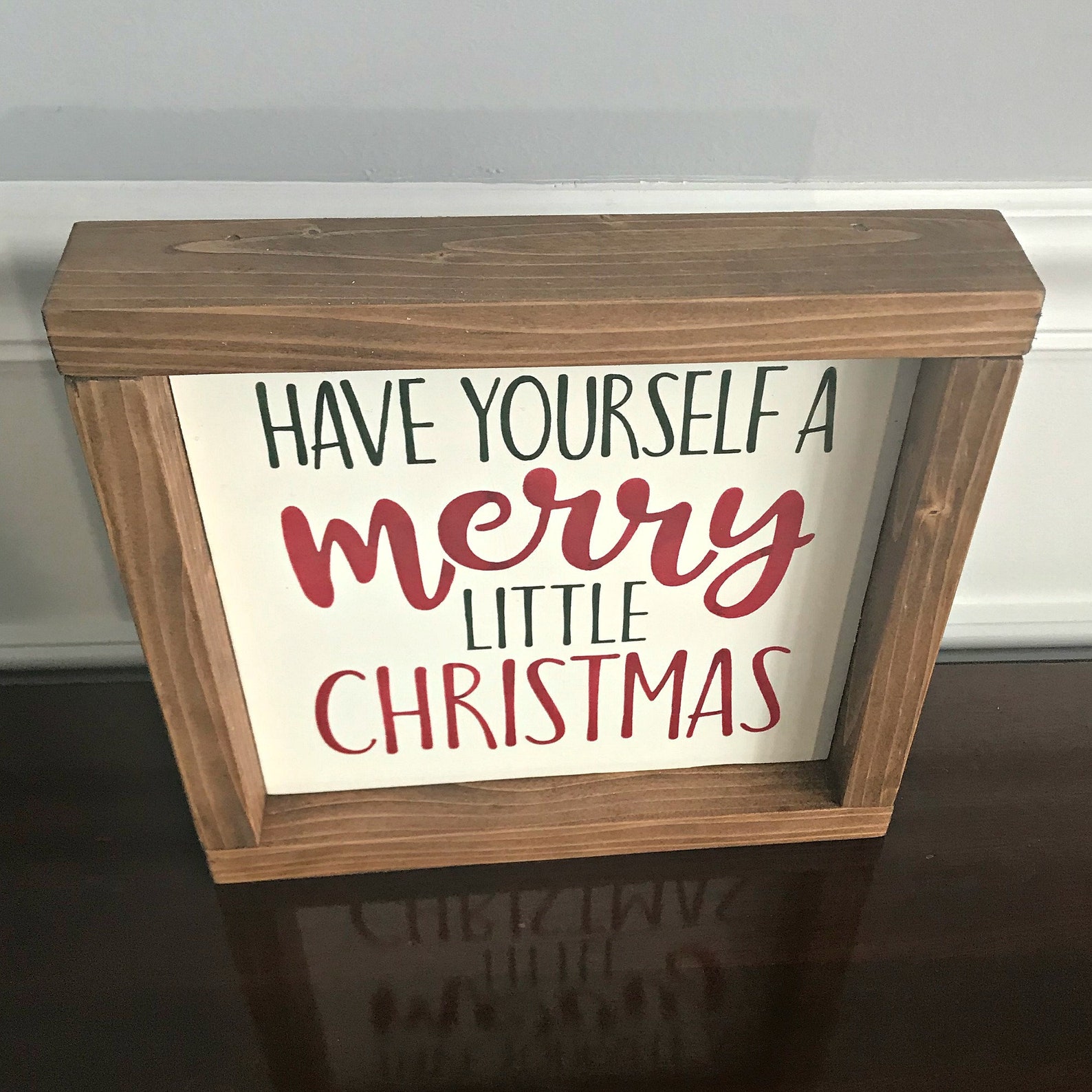 Have Yourself A Merry Little Christmas Framed Wood Sign - Etsy