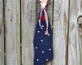 Patriotic Americana Angel Country Primitive – Solid Wood – Handmade – Wall Hanging – FAAP, HAFAIR, OFG, TeamHaHa
