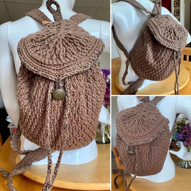 crochet backpack purse