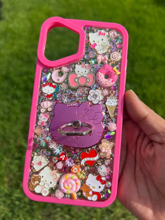 Custom iPhone Junk Case, Personalized Charm Case, Kawaii Charms