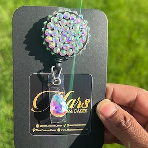 Crystal Badge Reel: Sparkle ID Badge Holder
