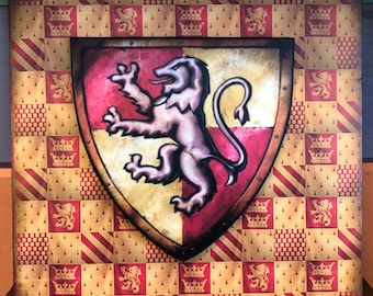 Wizarding School Checkerboard House Plaque