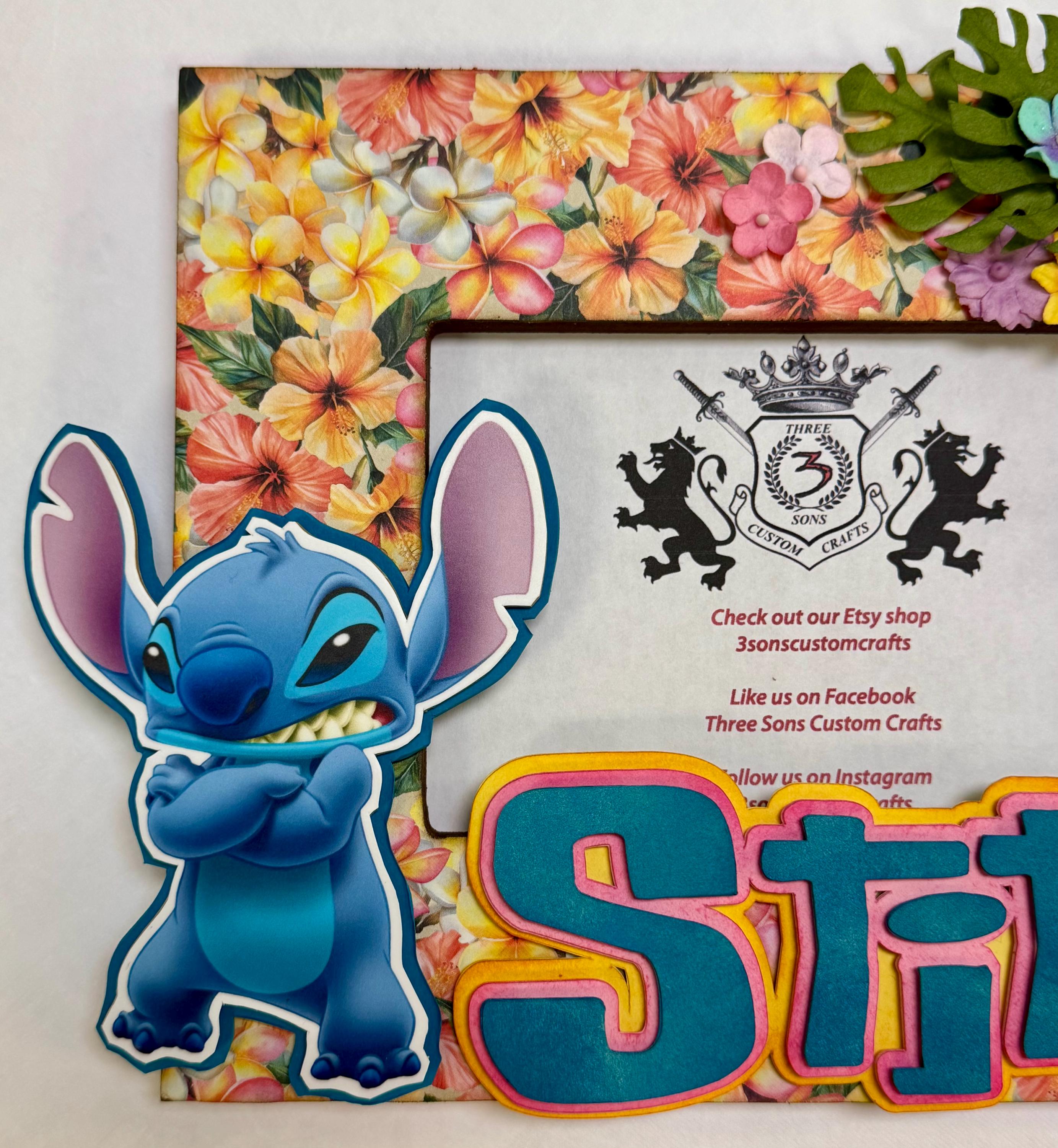 Floral Stitch Inspired Frame - Etsy