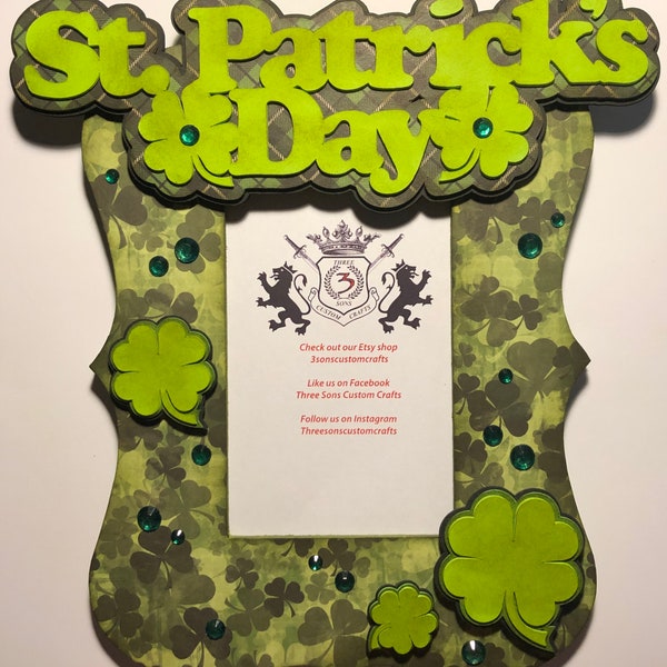 St. Patricks Day Clover Frame